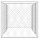 vidaXL Kutyaketrec Ezüst 600 x 200 x 256 cm Horganyzott acél