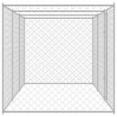 vidaXL Kutyaketrec Ezüst 600 x 200 x 200 cm Horganyzott acél