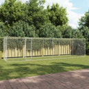 vidaXL Kutyaketrec Ezüst 800 x 200 x 200 cm Horganyzott acél