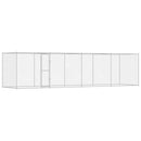 vidaXL Kutyaketrec Ezüst 800 x 200 x 200 cm Horganyzott acél