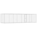 vidaXL Kutyaketrec Ezüst 800 x 200 x 200 cm Horganyzott acél