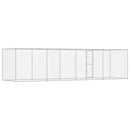 vidaXL Kutyaketrec Ezüst 800 x 200 x 256 cm Horganyzott acél