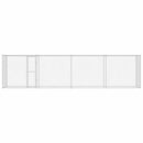 vidaXL Kutyaketrec Ezüst 800 x 200 x 256 cm Horganyzott acél