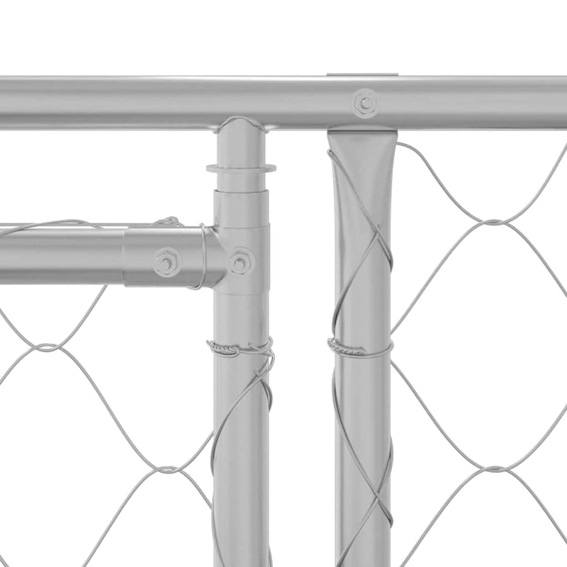 vidaXL Kutyaketrec Ezüst 600 x 200 x 200 cm Horganyzott acél