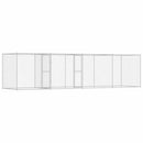 vidaXL Kutyaketrec Ezüst 600 x 200 x 200 cm Horganyzott acél