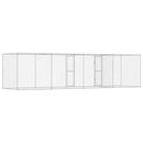 vidaXL Kutyaketrec Ezüst 600 x 200 x 200 cm Horganyzott acél