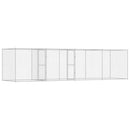 vidaXL Kutyaketrec Ezüst 800 x 200 x 200 cm Horganyzott acél