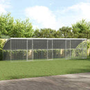 vidaXL Csirkeketrec Ezüst 800 x 200 x 198.5 cm Horganyzott acél