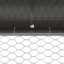 vidaXL Csirkeketrec Ezüst 600 x 200 x 198.5 cm Horganyzott acél