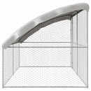 vidaXL Kutyaház tárolóval 2 pcs Ezüst 4 x 2 x 2 m Horganyzott acél