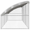 vidaXL Kutyaház tárolóval 3 pcs Ezüst 6 x 2 x 2 m Horganyzott acél