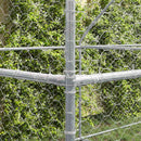vidaXL Kutyaház tárolóval 2 pcs Ezüst 4 x 2 x 2 m Horganyzott acél