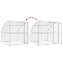 vidaXL Kutyaház tárolóval 2 pcs Ezüst 4 x 2 x 2 m Horganyzott acél
