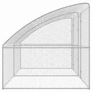 vidaXL Kutyaház tárolóval 2 pcs Ezüst 4 x 2 x 2 m Acél