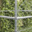 vidaXL Kutyaház tárolóval 3 pcs Ezüst 6 x 2 x 2 m Acél