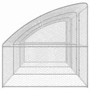 vidaXL Kutyaház tárolóval 3 pcs Ezüst 6 x 2 x 2 m Horganyzott acél