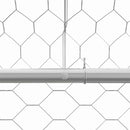 vidaXL Kutyaház tárolóval 2 pcs Ezüst 4 x 2 x 2 m Acél