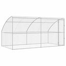 vidaXL Kutyaház tárolóval 2 pcs Ezüst 4 x 2 x 2 m Acél