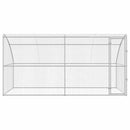 vidaXL Kutyaház tárolóval 2 pcs Ezüst 4 x 2 x 2 m Horganyzott acél