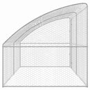 vidaXL Kutyaház tárolóval 2 pcs Ezüst 4 x 2 x 2 m Horganyzott acél