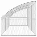 vidaXL Kutyaház tárolóval 3 pcs Ezüst 6 x 2 x 2 m Acél