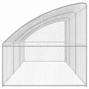 vidaXL Kutyaház tárolóval 3 pcs Ezüst 6 x 2 x 2 m Horganyzott acél