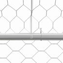 vidaXL Kutyaház tárolóval 4 pcs Ezüst 8 x 2 x 2 m Horganyzott acél