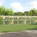 vidaXL Kutyaház tárolóval 4 pcs Ezüst 8 x 2 x 2 m Acél