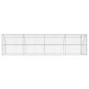 vidaXL Kutyaház tárolóval 4 pcs Ezüst 8 x 2 x 2 m Horganyzott acél