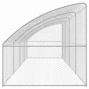 vidaXL Kutyaház tárolóval 4 pcs Ezüst 8 x 2 x 2 m Horganyzott acél