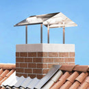 vidaXL Kémény Felszerelés Ezüst 60 x 60 x 38 cm Rozsdamentes acél