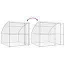 vidaXL Kutyaház tárolóval Ezüst 2 x 2 x 2 m Acél