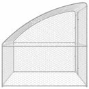 vidaXL Kutyaház tárolóval Ezüst 2 x 2 x 2 m Horganyzott acél