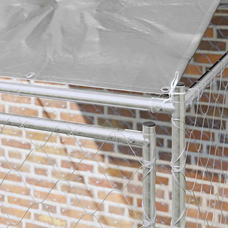 vidaXL Kutyaketrec 200 x 200 x 258 cm Acél és PE