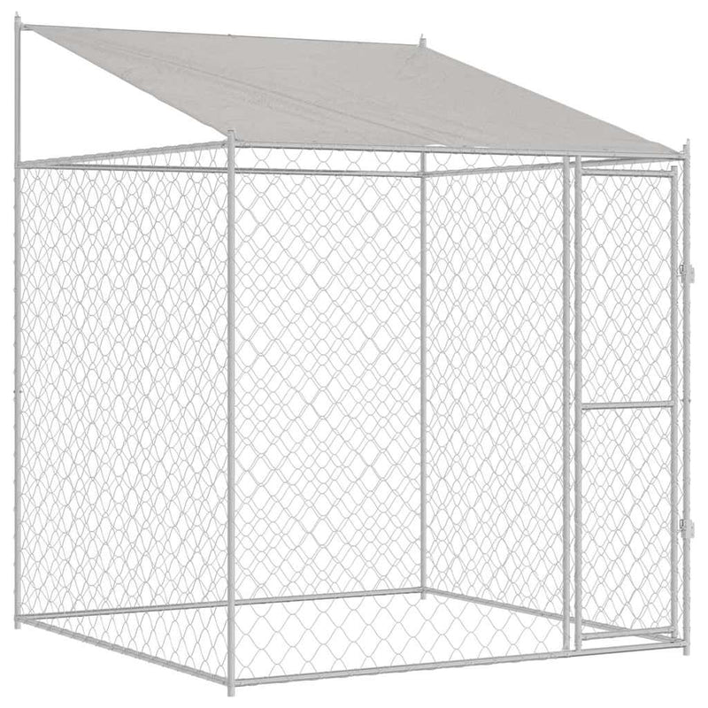 vidaXL Kutyaketrec 200 x 200 x 258 cm Acél és PE