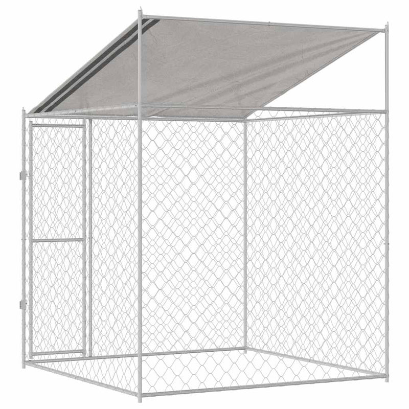 vidaXL Kutyaketrec 200 x 200 x 258 cm Acél és PE