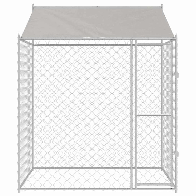 vidaXL Kutyaketrec 200 x 200 x 258 cm Acél és PE