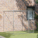 vidaXL Kutyaketrec Ezüst 200 x 200 x 200 cm Horganyzott acél