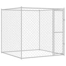vidaXL Kutyaketrec Ezüst 200 x 200 x 200 cm Horganyzott acél