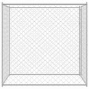 vidaXL Kutyaketrec Ezüst 200 x 200 x 200 cm Horganyzott acél