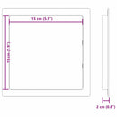vidaXL Hozzáférési Panelek 2 pcs Fehér 15 x 15 cm ABS Műanyag