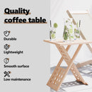 vidaXL Dohányzóasztal Barna 33 x 33 x 40,5 cm Masszív diófa