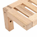 vidaXL Fali akasztós rács Bézs 62 x 10 x 12.5 cm Tömör diófa