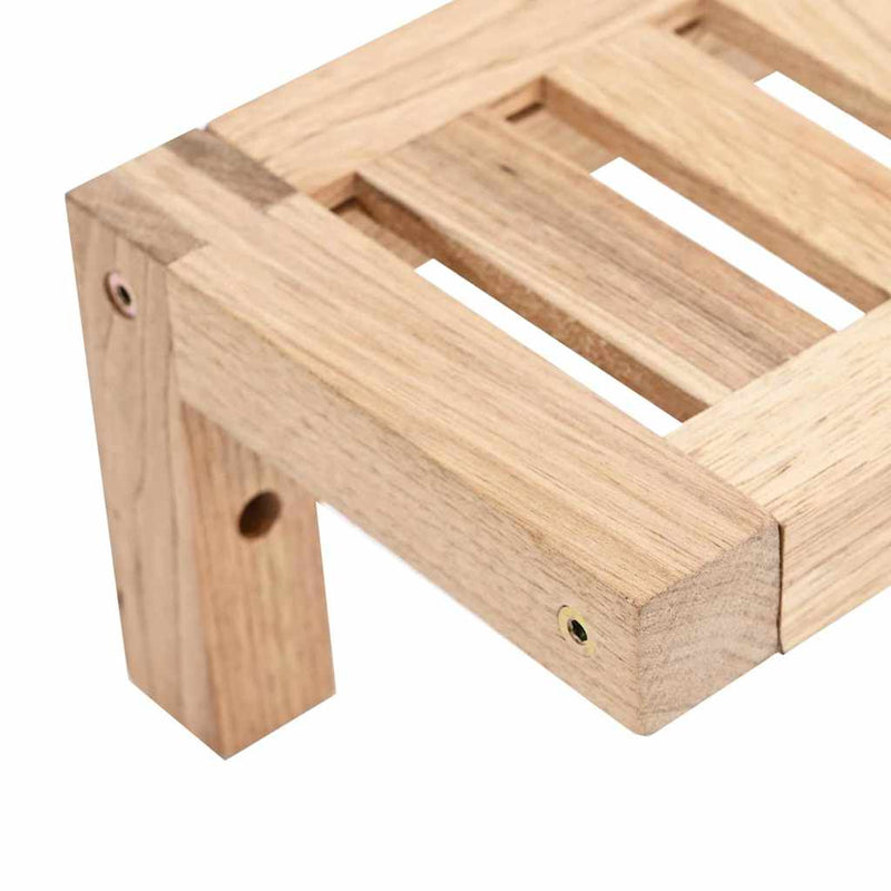 vidaXL Fali akasztós rács Bézs 62 x 10 x 12.5 cm Tömör diófa