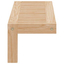 vidaXL Fali akasztós rács Természetes 62 x 10 x 12,5 cm Masszív diófa