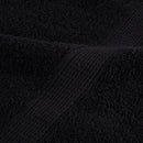 vidaXL Vendégtörölköző SOLUND 25 pcs Fekete 100 x 150 cm 550 gsm