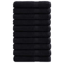 vidaXL Vendégtörölköző SOLUND 25 pcs Fekete 80 x 200 cm 550 gsm