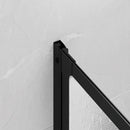 vidaXL Zuhanyfal Fekete 120 x 2 x 117 cm Alumínium