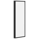 vidaXL Zuhanyfal Fekete 120 x 2 x 117 cm Alumínium és PP
