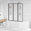 vidaXL Zuhanyfal Fekete 132 x 2 x 140 cm Alumínium és PP